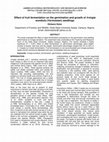 Research paper thumbnail of Effect of fruit fermentation on the germination and growth of Irvingia wombolu (Vermoesen) seedlings