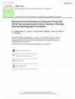 Research paper thumbnail of Physical activity behaviours of persons living with HIV of low socioeconomic status: domain, intensity and sociodemographic correlates