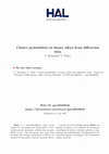 Research paper thumbnail of Cluster probabilities in binary alloys from diffraction data