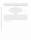 Research paper thumbnail of Exact solution of the five frequency model of the vacancy-assisted impurity diffusion in the limit of vanishing vacancy concentration