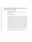 Research paper thumbnail of Size calibration of strained epitaxial islands due to dipole–monopole interaction