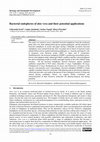 Research paper thumbnail of Bacterial endophytes of aloe vera and their potential applications