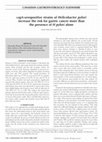 Research paper thumbnail of cagA-Seropositive Strains ofHelicobacter pyloriIncrease the Risk for Gastric Cancer more than the Presence ofH pyloriAlone