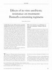 Research paper thumbnail of Effects of In Vitro Antibiotic Resistance on Treatment: Bismuth-Containing Regimens