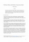 Research paper thumbnail of The Nature of Money and Possibility of Cryptocurrency Money 1