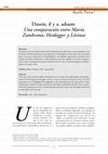 Research paper thumbnail of Dasein, il y a, adsum: Una comparación entre María Zambrano, Heidegger y Lévinas