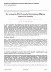 Research paper thumbnail of Revisiting the UN-Controlled Constitution-Making Process for Somalia