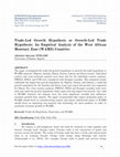 Research paper thumbnail of Trade-Led Growth Hypothesis or Growth-Led Trade Hypothesis: An Empirical Analysis of the West African Monetary Zone (WAMZ) Countries