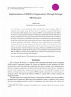 Research paper thumbnail of Implementation of SHRM in Organizations through Strategic HR Directors