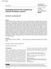 Research paper thumbnail of Evaluating network test scenarios for network simulators systems