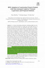 Research paper thumbnail of BIM Adoption in Construction Projects Funded with State-managed Capital in Vietnam: Legal Issues and Proposed Solutions