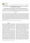 Research paper thumbnail of Effect of diluted wastewater and irrigation systems on the yield and contamination of vegetable crops in arid region