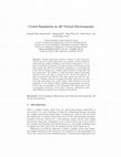 Research paper thumbnail of Crowd Simulation in 3D Virtual Environments