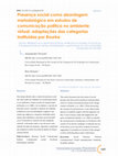 Research paper thumbnail of Presença social como abordagem metodológica em estudos de comunicação política no ambiente virtual: adaptações das categorias instituídas por Rourke