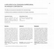 Research paper thumbnail of A INFLUÊNCIA DA CIDADANIA EMPRESARIAL NA IMAGEM CORPORATIVA The influence of corporate citizenship in the corporate image La influencia de la ciudadanía corporativa en la imagen corporativa