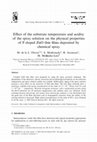 Research paper thumbnail of Effect of the substrate temperature and acidity of the spray solution on the physical properties of F-doped ZnO thin films deposited by chemical spray