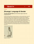 Research paper thumbnail of Zhuangzi, Language & Gender