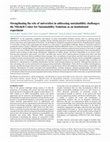 Research paper thumbnail of Strengthening the role of universities in addressing sustainability challenges: the Mitchell Center for Sustainability Solutions as an institutional experiment