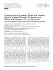 Research paper thumbnail of Dynamic processes in the magnetic field and in the ionosphere during the 30 August–2 September 2019 geospace storm: influence on high frequency radio wave characteristics