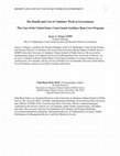 Research paper thumbnail of The benefit and cost of voluntary work in government: The case of the United States Coast Guard Auxiliary Boat Crew Program