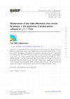 Research paper thumbnail of Measurement of the triple-differential cross section for photon + jets production in proton-proton collisions at $ \sqrt{s} $ = 7 TeV