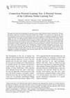 Research paper thumbnail of Connecticut Pictorial Learning Test: A Pictorial Version of the California Verbal Learning Test*