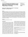 Research paper thumbnail of Improved Soluble ScFv ELISA Screening Approach for Antibody Discovery Using Phage Display Technology