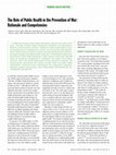 Research paper thumbnail of The Role of Public Health in the Prevention of War: Rationale and Competencies