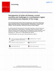 Research paper thumbnail of Management of sickle cell disease: current practices and challenges in a northeastern region of the Democratic Republic of the Congo