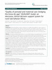 Research paper thumbnail of electronic clinical decision support system for rural Sub-Saharan Africa