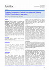 Research paper thumbnail of Onset and progression of scleritis in an older adult following COVID-19 vaccination: a case report