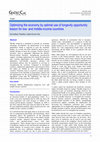 Research paper thumbnail of Optimizing the economy by optimal use of longevity opportunity: lesson for low-and middle-income countries