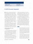 Research paper thumbnail of Is NAFTA economic integration?