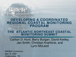 Research paper thumbnail of Developing a Coordinated Regional Coastal Monitoring Program - The Atlantic Northeast Coastal Monitoring Summit