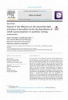 Research paper thumbnail of Dataset of the efficiency of the ultraviolet light activation of persulfate ion for the degradation of cobalt cyanocomplexes in synthetic mining wastewater