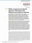 Research paper thumbnail of RISK6, a 6-gene transcriptomic signature of TB disease risk, diagnosis and treatment response