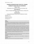 Research paper thumbnail of Towards interdisciplinary practice: a shared community-based practice experience