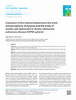 Research paper thumbnail of Evaluatıon of The Relatıonshıp Between The Levels and Perceptıons of Dyspnea and The Levels of Anxiety and Depressıon in Chronıc Obstructıve Pulmonary Dısease (COPD) Patıents