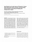 Research paper thumbnail of Age-related and light-induced plasticity in opsin gene expression and in primary and secondary visual centers of the nectar-feeding ant Camponotus rufipes