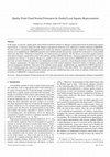 Research paper thumbnail of Quality point cloud normal estimation by guided least squares representation