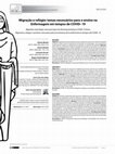 Research paper thumbnail of Migração e refúgio: temas necessários para o ensino na Enfermagem em tempos de COVID-19