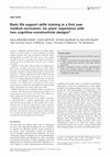 Research paper thumbnail of Basic life support skills training in a first year medical curriculum: six years’ experience with two cognitive–constructivist designs