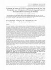 Research paper thumbnail of Evaluating the Impact of COVID19 on Nutrition Jobs in the New York Metropolitan Area: A Comparison of Position Listings and Reported Needs from Before and During the Pandemic