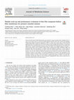 Research paper thumbnail of Module scale-up and performance evaluation of thin film composite hollow fiber membranes for pressure retarded osmosis