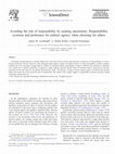 Research paper thumbnail of Avoiding the risk of responsibility by seeking uncertainty: Responsibility aversion and preference for indirect agency when choosing for others