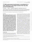 Research paper thumbnail of T7 RNA polymerase translocation is facilitated by a helix opening on the fingers domain that may also prevent backtracking