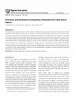 Research paper thumbnail of Proximate and Cholesterol Composition of Selected Fast Foods Sold in Nigeria