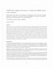 Research paper thumbnail of COVID-19 in Children with Cancer: A single Low-Middle income center experience