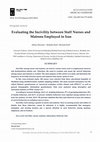 Research paper thumbnail of Evaluating the Incivility between Staff Nurses and Matrons Employed in Iran / Procena nepristojnog ponašanja u međusobnom odnosu medicinskih sestara i glavnih medicinskih sestara zaposlenih u Iranu