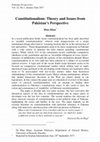 Research paper thumbnail of Constitutionalism: Theory and Issues from Pakistan's Perspective